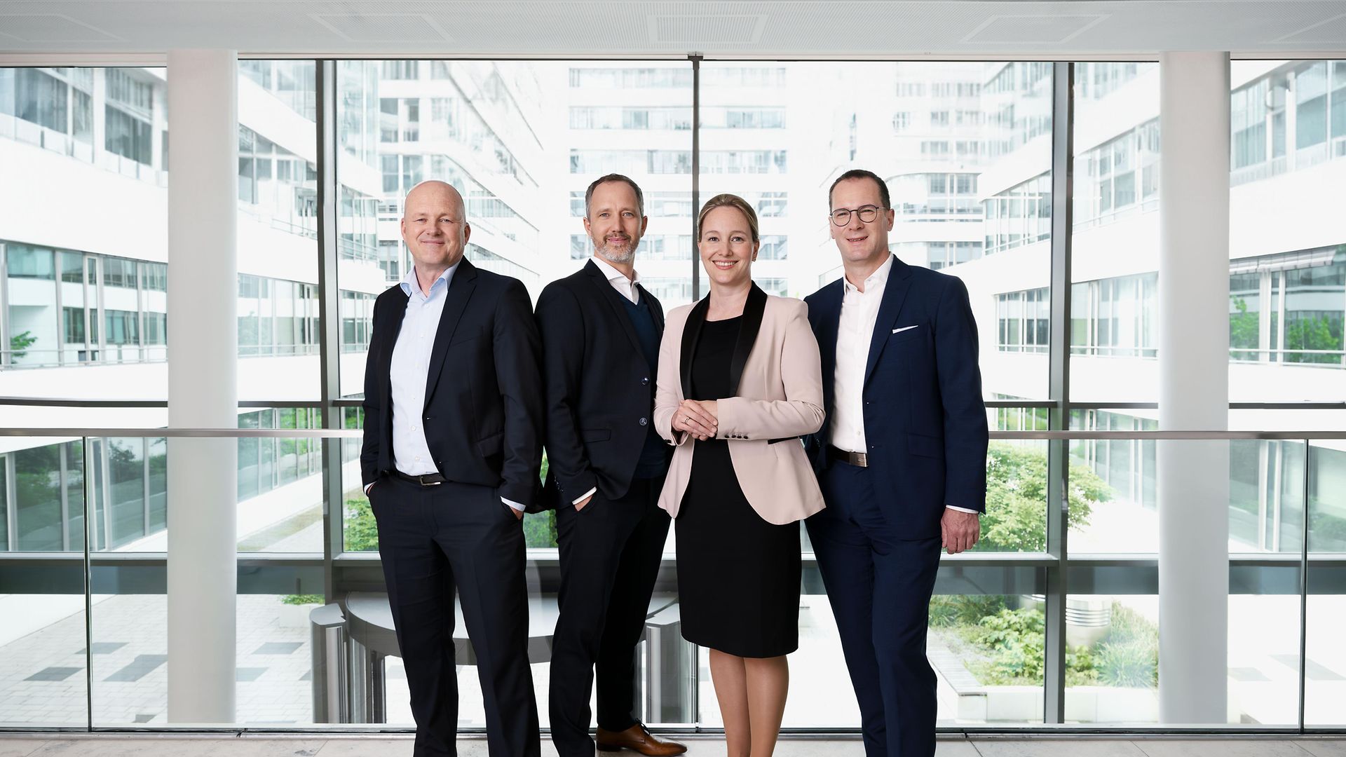 v.l.n.r.: Bodo Gmel, Florian Reuter, Katrin Hilmer, Dr. Andreas Hoffknecht