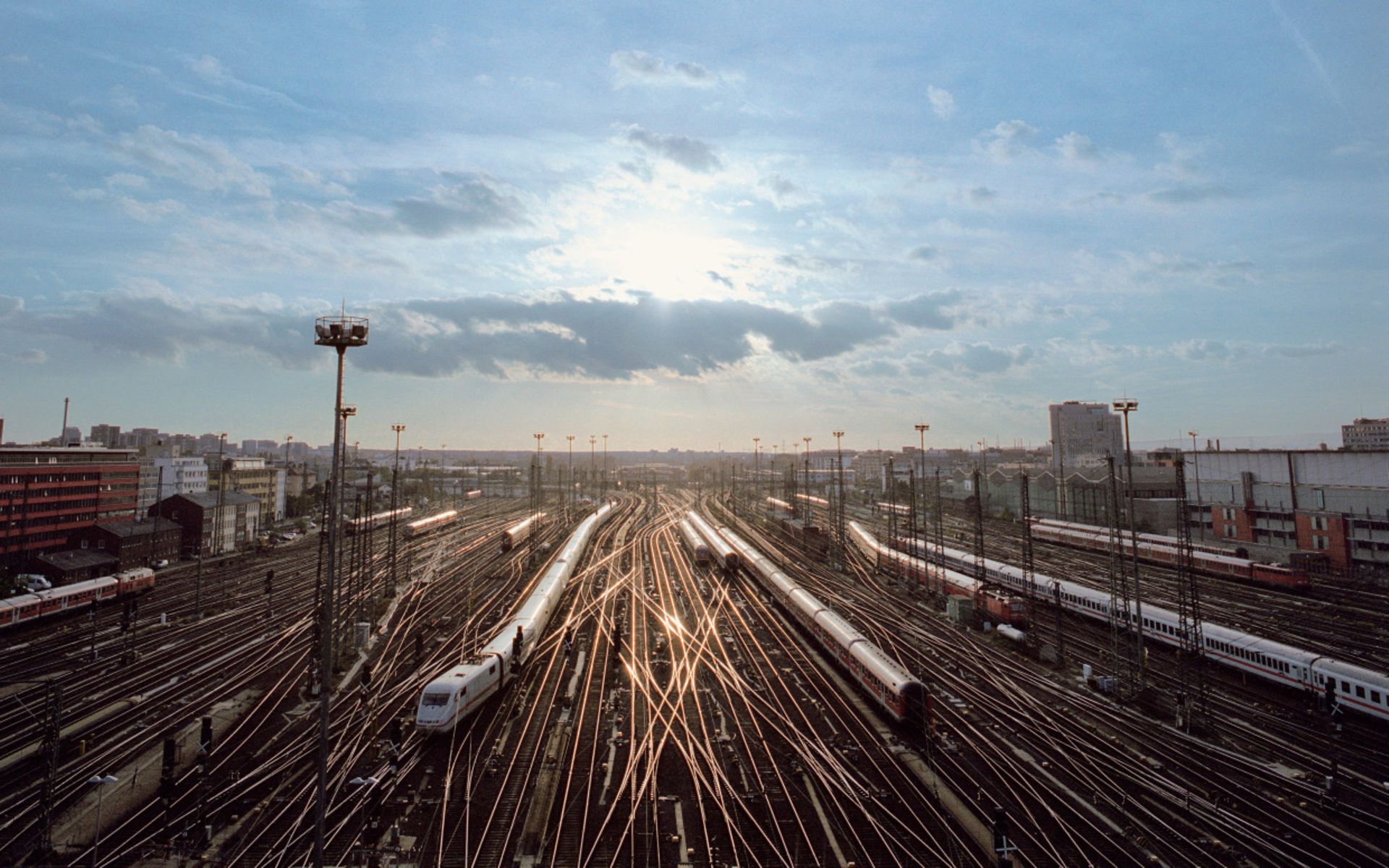 Gleisvorfeld in Frankfurt